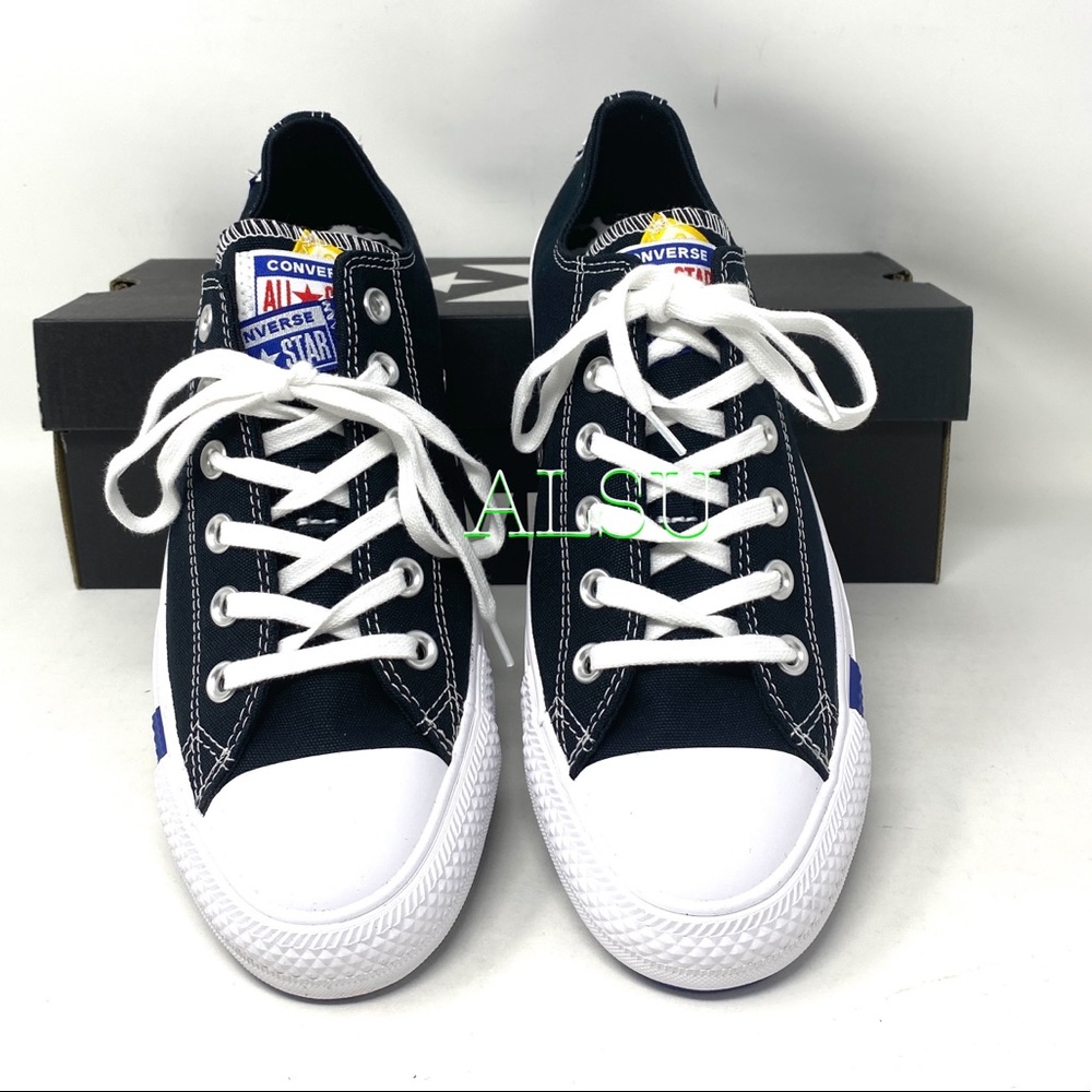 Converse Ctas Canvas Low Black Rush Blue Men’s - Picture 6 of 10